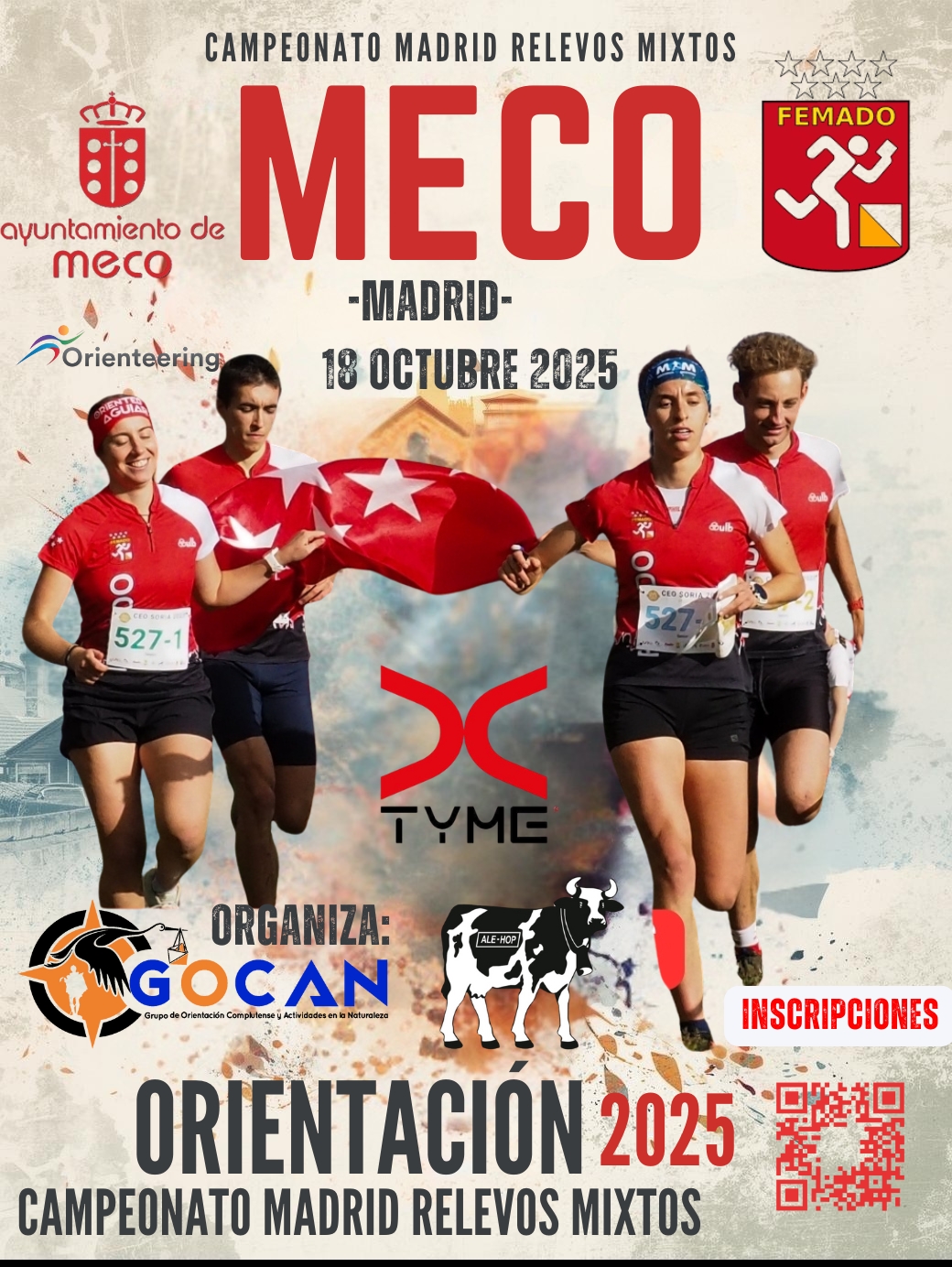 a. CARTEL CAMPEONATO MADRID RELEVOS MIXTOS